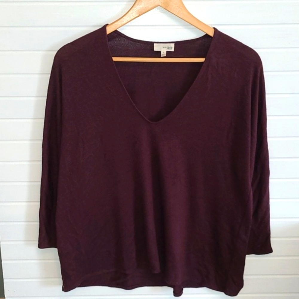 Wilfred Aneta Plum Pullover Cardigan Small